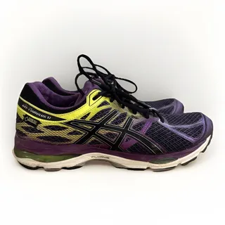 Photo of ASICS GEL-Cumulus 17 GTX Women's 9.5 Running Shoes Purple Yellow Gore-Tex