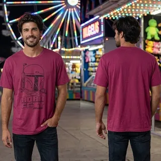 Photo of Star Wars Boba Fett Old Navy Collectability's Totally Classic Red T-Shirt XL