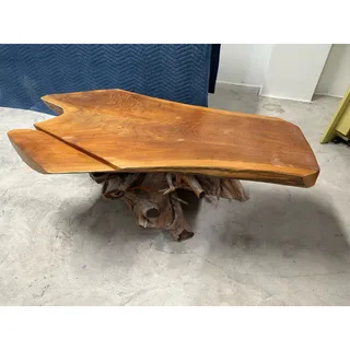 Photo of Vintage Drift Wood Coffee Table, Live Edge, Bench Walnut
