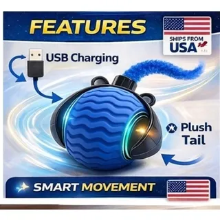 Photo of Smart Automatic Cat Toy Ball USB Rechargeable Auto Turn Interactive Pet Toy...