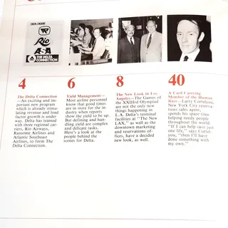 Photo of Vintage Delta Digest Magazine July 1984 - The Delta Connection Airlines