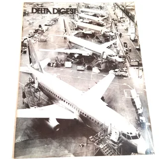 Photo of Delta Air Lines Digest Magazine May 1984 - Vintage Airline Collectible