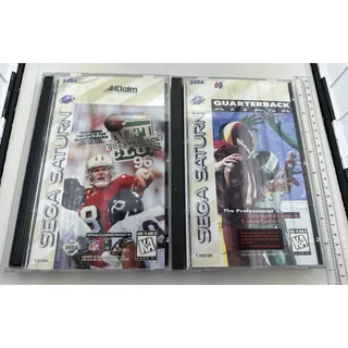 Photo of Sega Saturn Sports Game Bundle CIB NFL Quarterback Club 96 Attack
