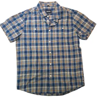 Photo of Prana | Blue & Brown, Button Down, Check Shirt | Size Small