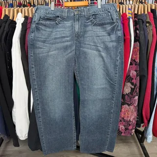 Photo of Vintage Y2K Guess Baggy Denim Jeans With Cool Designs and Perfect Fade