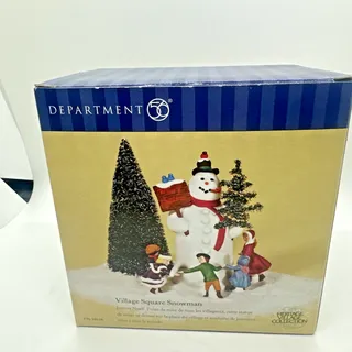 Photo of Dept 56 Heritage Village Square Snowman Accessory 58638 W/Box