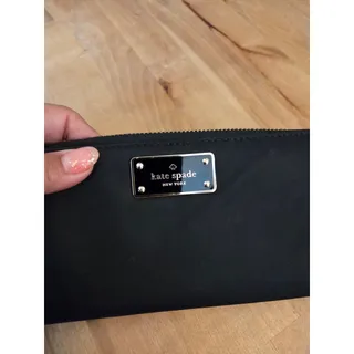 Photo of Kate Spade Black Nylon Zip-Around Wallet - New Without Tags