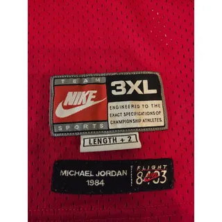 Photo of Rare Vintage Michael Jordan Nike 1984 Flight 8403 Bulls Jersey 3XL Length + 2