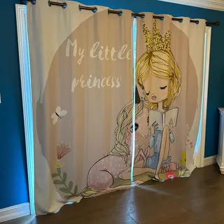 Photo of My Little Princess Pony Panel Curtains Grommet 2 Panels Brighter than Photos!