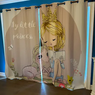 Photo of My Little Princess Pony Panel Curtains Grommet 2 Panels Brighter than Photos!