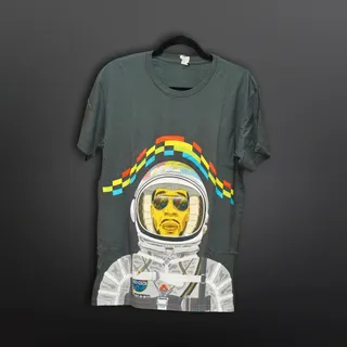 Photo of Kid Cudi T-Shirt Men M Multicolor Short Sleeve Slim Fit Music Merch NWOT