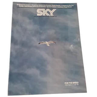 Photo of Delta Sky Magazine November 1987 In-Flight Travel Business Vintage Aviation