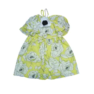 Photo of Janie and Jack Summer Sun Dress with Matching Headband Yellow Oversized Floral