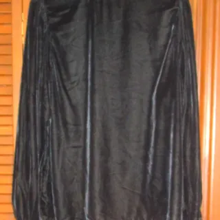 Photo of Old Navy Women's Black Velvet Long Sleeve Blouse Size XL Lined Romantic Goth 