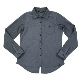 Photo of THE NORTH FACE Blue Chambray Shirt- Tunic Women S Blue Outdoor Casual Classic 