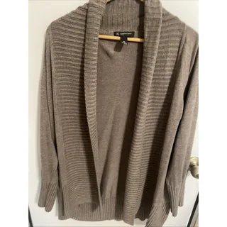 Photo of INC International Concepts Black Ribbed Open Cardigan Sweater 2X Long Sleeve