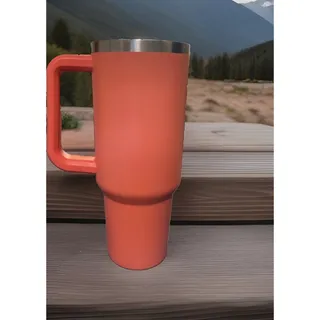 Photo of Stanley Adventure Quencher Tumbler Cup 40 oz GRAPEFRUIT! RARE! Gently used