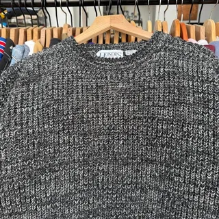 Photo of Vintage 90s Honors Loose Knit Sweater in Black and White