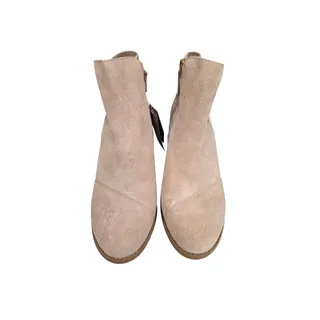 Photo of TOMS Sadie Women’s 8.5 Sand Suede Wedge Ankle Boots Booties NWT