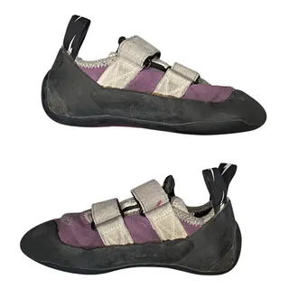 Photo of Evolv Climbing Shoes Girls 5 US 35 EU Purple Black Bouldering Gym Trax