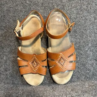 Photo of SAS Tripad Comfort Brown Aztec Leather Walking Casual Sandals Shoes Womens 6.5 M