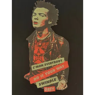 Photo of OBEY Shepard Fairey Sex Pistols Sid Vicious Swindle Tee Mens XL Made In USA