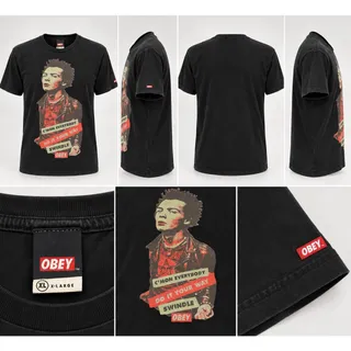 Photo of OBEY Shepard Fairey Sex Pistols Sid Vicious Swindle Tee Mens XL Made In USA