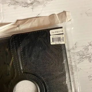 Photo of New Ipad 2 3 4 360 Black Faux Leather Tablet Case
