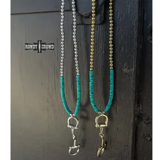 Photo of Say Whoa Necklace | Silver Western Bit Statement Necklace