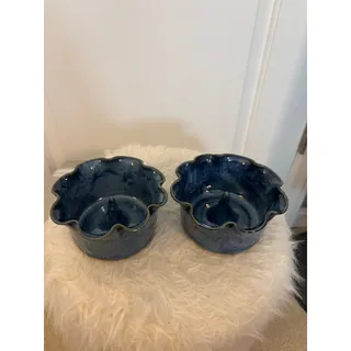 Photo of Set of TWO Oquinn Pottery apple baking dish