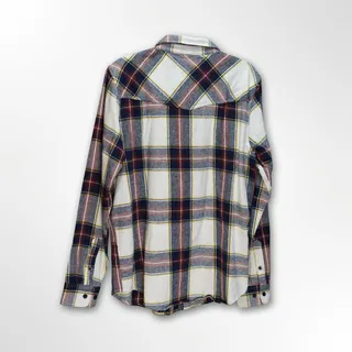 Photo of LRG Wovens 2012 Button-Down Shirt Mens L White Blue Streetwear Lifted Research