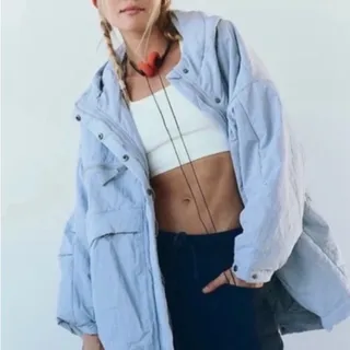 Photo of Free People Movement Billie Boxy Lightweight Insulated Jacket. NWT M/L.🧡or🩵