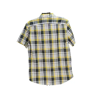 Photo of Gap Mens Button-Down Shirt M Plaid Yellow Short Sleeve Casual NWT Summer/Spring