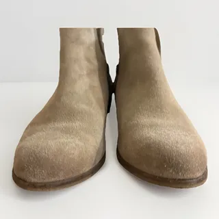 Photo of Splendid Hamptyn Suede Ankle Boots Womens 8.5 Taupe Beige Side Zip Booties