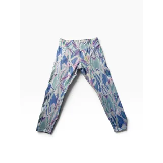 Photo of Juicy Couture Sport Womens L Pastel Geometric Crop Leggings Pockets Yoga
