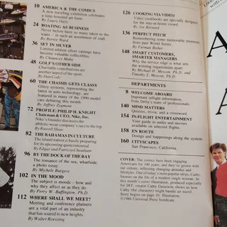 Photo of Delta SKY Magazine October 1989 - Vintage In-Flight Publication