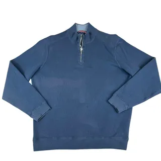 Photo of Vineyard Vines men’s L 1/4 zip cotton pullover navy blue classic fit
