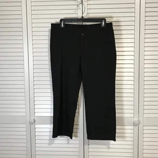 Photo of I.L.U. Y2k Retro  Black Cropped Stretch Pants Capri Trousers Juniors 9