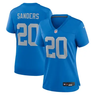 Photo of Copied - Women's Detroit Lions Barry Sanders Nike Blue Alternate Game Jersey