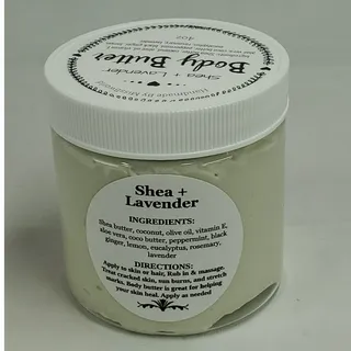 Photo of Shea Lavender Body Butter Handmade Natural Moisturizer 4 oz