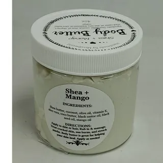 Photo of Shea Mango Body Butter Handmade Natural Moisturizer 4 oz