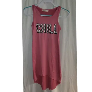 Photo of Girls Pink Forever Girl Tank dress Size 10/12