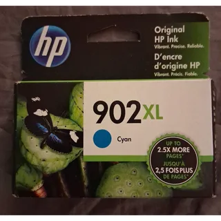 Photo of HP 902XL Cyan High Yield Original Ink Cartridge T6M02AN - Factory Sealed