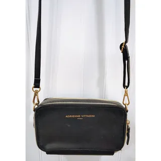 Photo of Adrienne Vittadini Studio Black Crossbody Bag Purse GUC