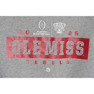 Photo of Ole Miss Rebels Sweatshirt Gray CFP Quarterfinal 2026 Crewneck Mens Medium