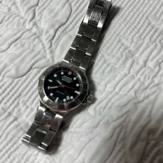 Photo of Vintage Wenger Swiss Military Watch Stainless Steele