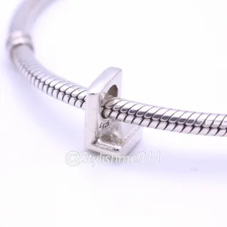 Photo of Authentic PANDORA Sterling Silver Letter M Charm - 797467