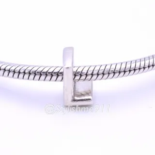 Photo of Authentic PANDORA Sterling Silver Letter M Charm - 797467
