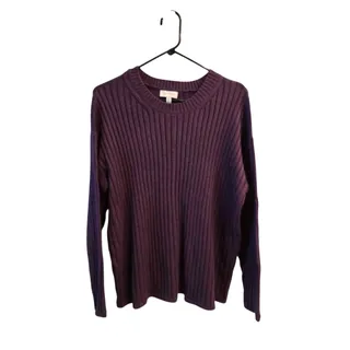 Photo of New Jessica Simpson Ribbed Women's Sweater - Size L - Purple
