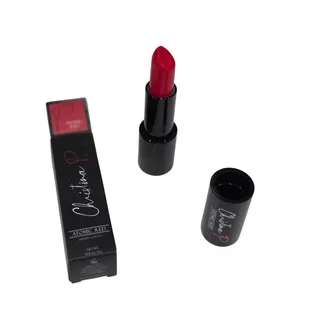 Photo of Christina P Atomic Red Lipstick New in Box Vegan Orange Red YMH